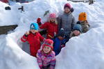 Děti ve sněhu